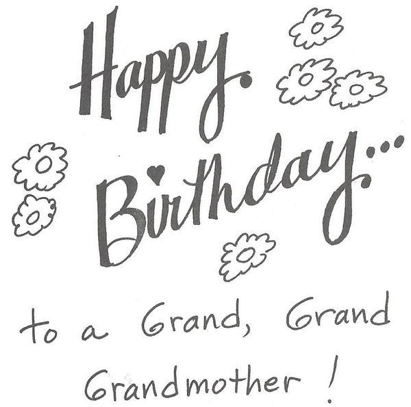 FeLines Birthday - Grandmother's