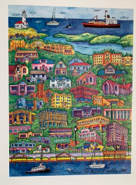 Colorful Coos Bay Limited Edition Art Prints